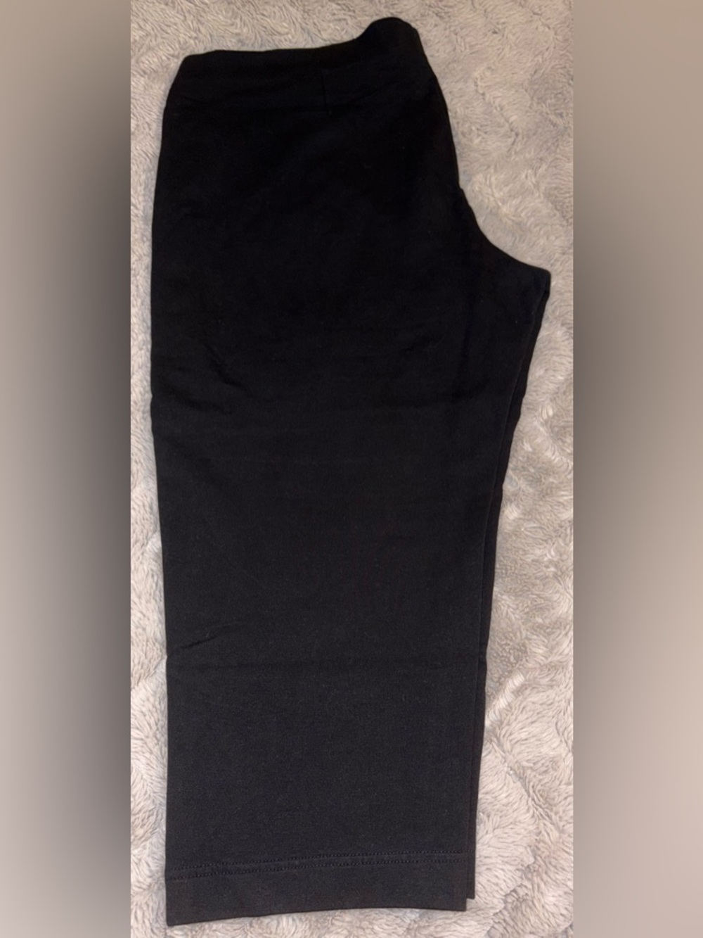 Pure Jill by J. Jill black knit Slim-Leg Cropped pants Size Large Petite LP